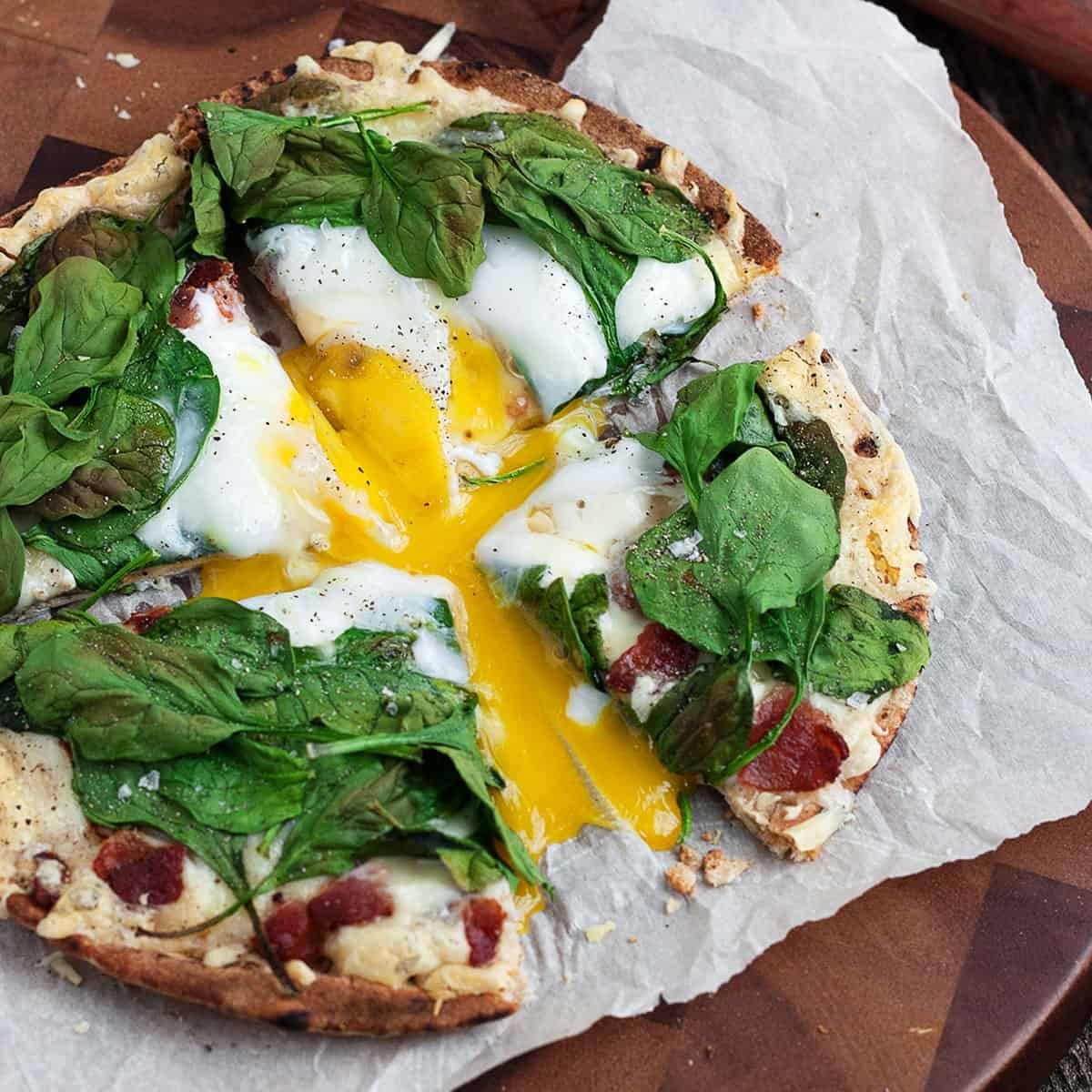 Easy Breakfast Pita Pizzas