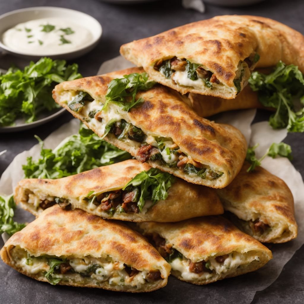 Calzone with greens