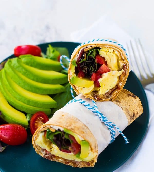 Avocado and Egg Breakfast Burrito