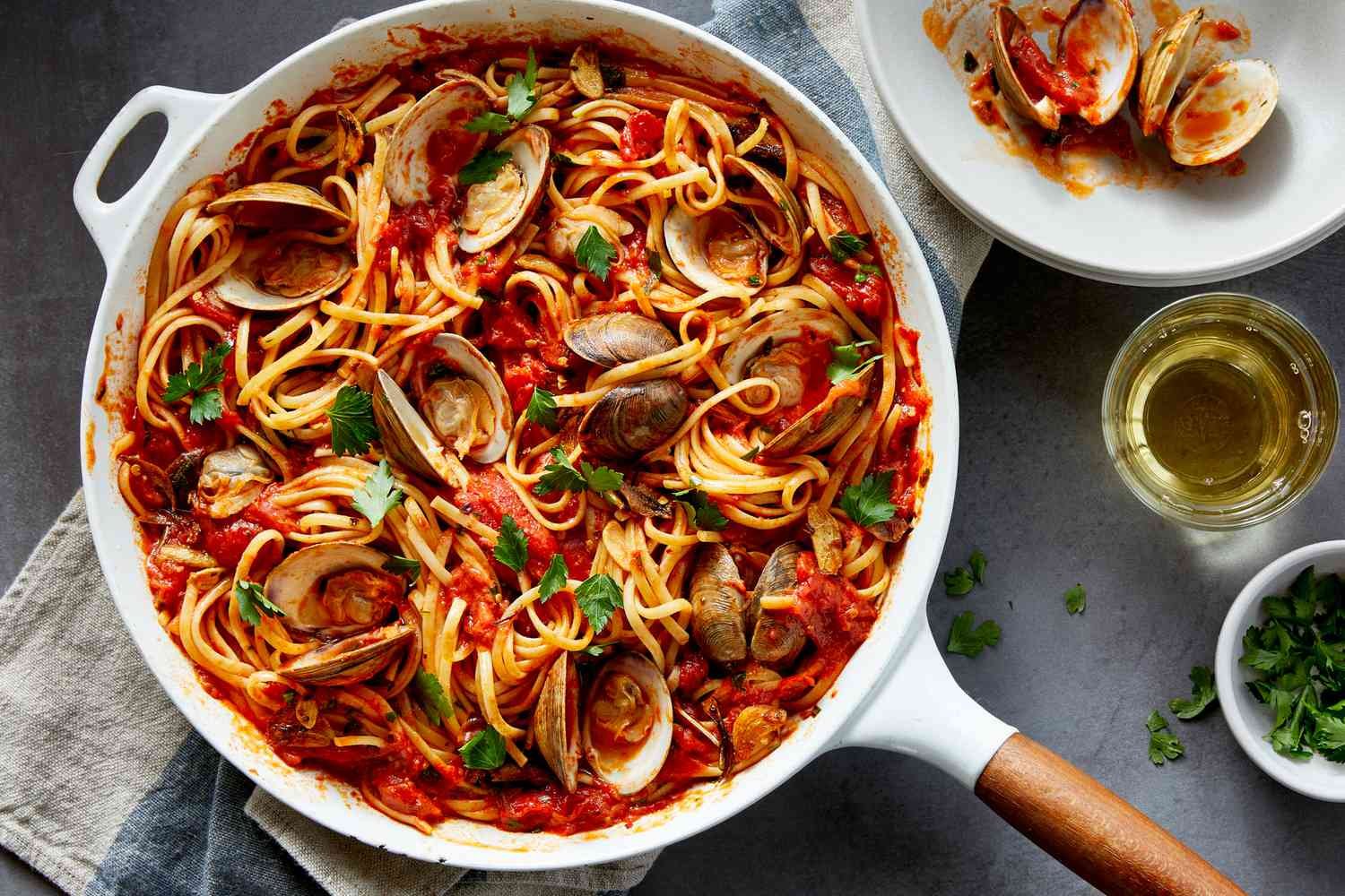 Spaghetti with Red Clam Sauce