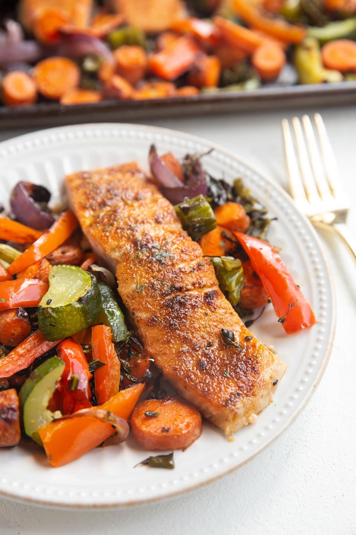 Sheet Pan Salmon and Veggies