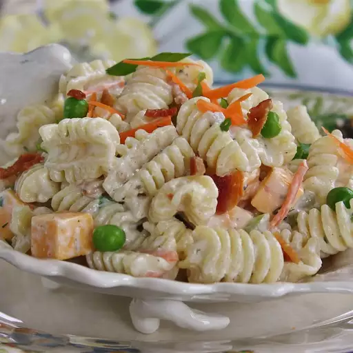 Ranch, Bacon, and Parmesan Pasta Salad