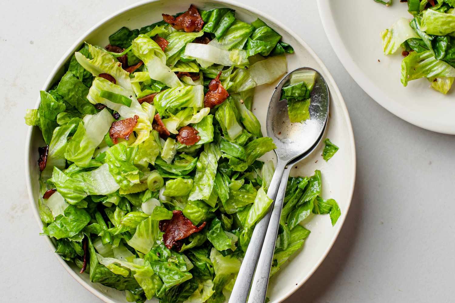 Lettuce with Hot Bacon Dressing