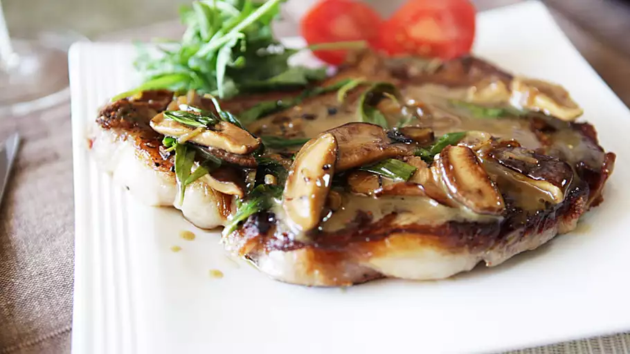 Sirloin Steak with Mushrooms