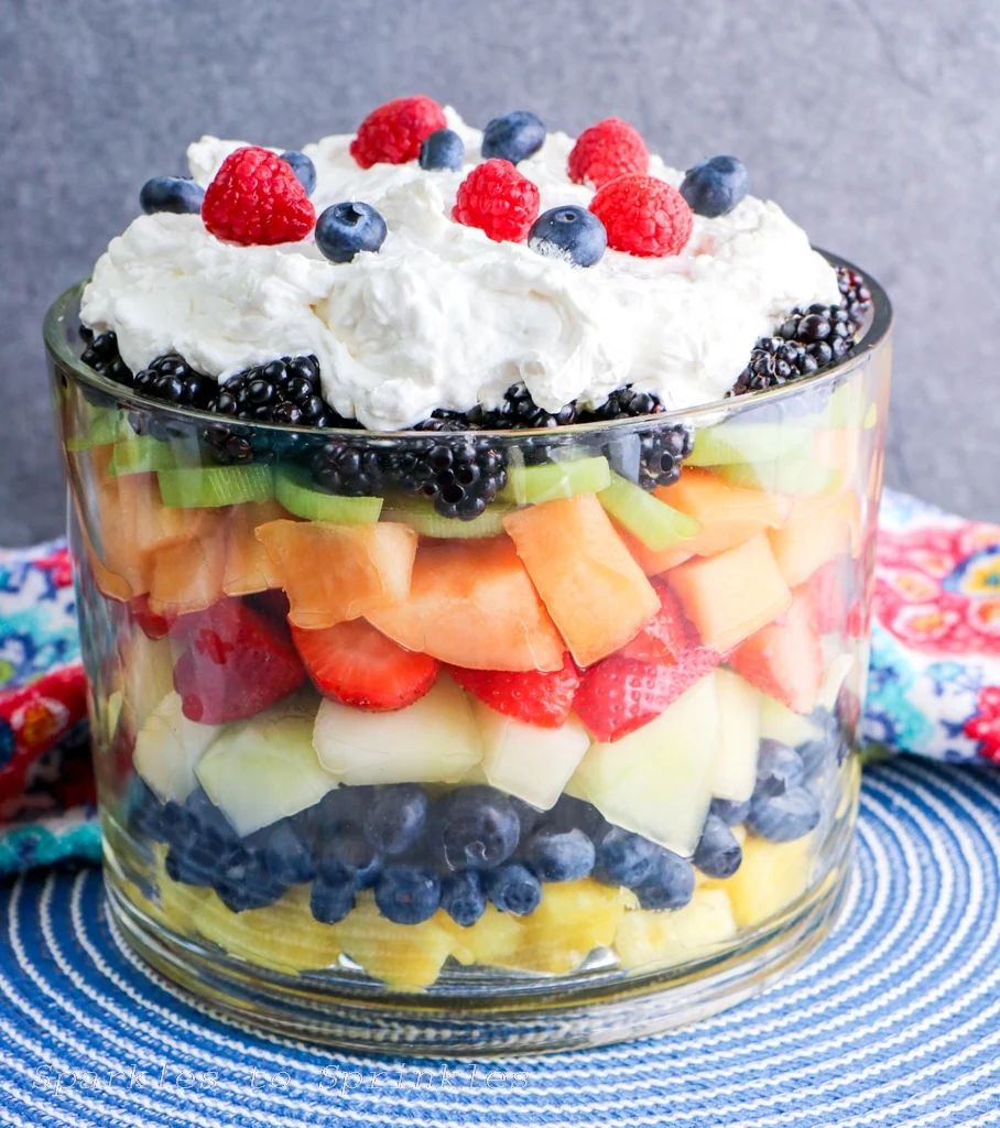 Layered Cheddar-Fruit Salad