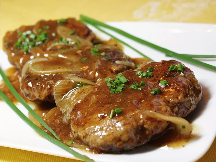 Hamburger Steak with Onions and Gravy